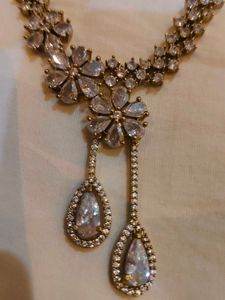 Elegant Cubic Zirconia Necklace Set