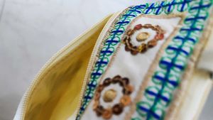 Peacock Pot Shaped Slingbag Handmade