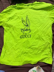 Neon Green Gucci Bugs Bunny T-Shirt