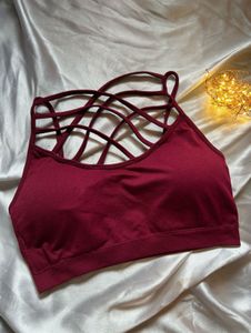 Stylish Strappy Sports Bra