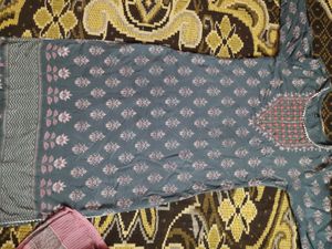 Singal Kurta Peach Colour And Kurti An Sarar Set