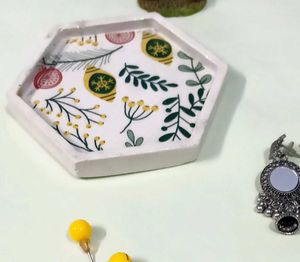 Decorative Hexagonal Tray/ coaster