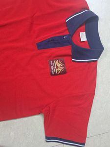 Red &amp; Navy Polo T-Shirt and Track Pants KV school