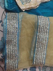 Elegant Teal Ethnic lahnga for baby girls