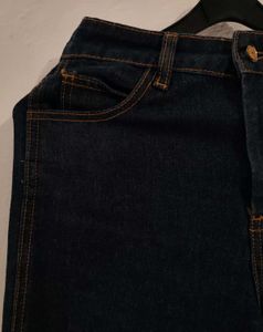Dark Wash Wide Leg Cargo Jeans