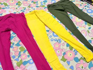 Set of 3 Colorful Leggings