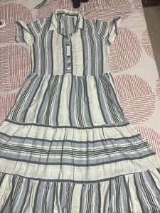 Striped Tiered Maxi Dress