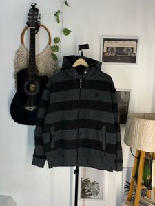 South Pole Men's Striped Zip-Up Hoodie
