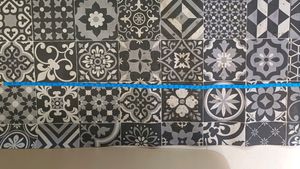 Patterned matte for floor