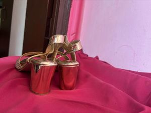 Rose Gold Block Heels