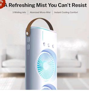 Portable Mini Cooler Fan with RGB Lights
