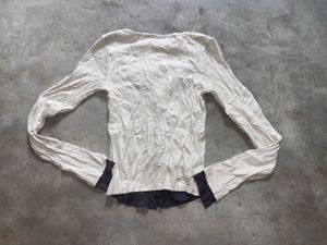 women's long sleeve layered-effect top