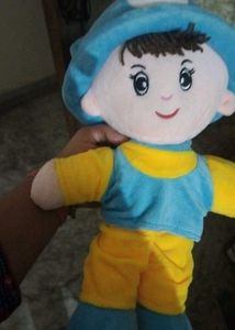 Adorable Plush Doll with Pink Outfit