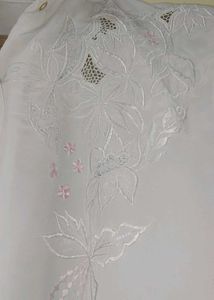Elegant White Embroidered Blouse