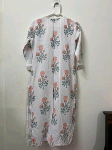 Floral Print Cotton Kurti