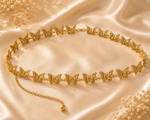 Gold Butterfly Chain Belt