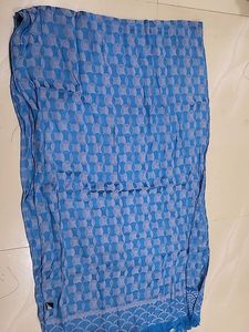 Blue Geometric Pattern Dupatta