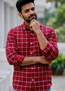 Classic Red Checkered Casual Shirt