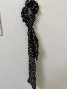 Chic Satin Scrunchies with Bows (Set of 2)