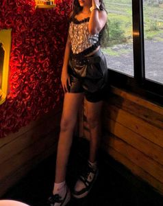 Women - Leather Shorts