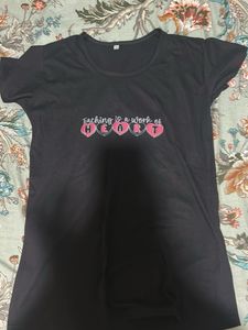 Black Printed T-Shirt