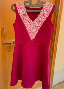 Wine Color Dress