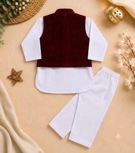 Boys Kurta Set with Nehru Jacket