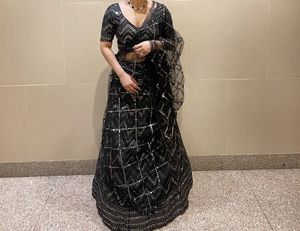 Black Colour Lehenga *FREE SHiPPING*