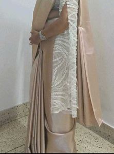 designer long sleeves blouse saree....
