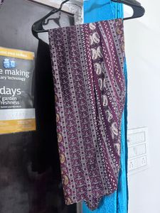 Maroon nyra cut design kurta set