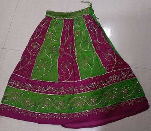 Vibrant Embroidered Ethnic Skirt