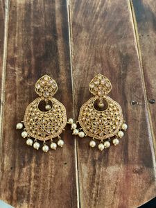 Stunning Gold Plated Jhumka Earrings