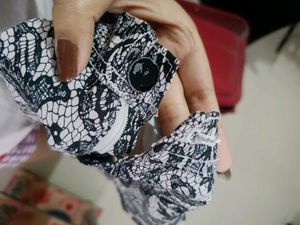 Stylish Black &amp; White Patterned Pants