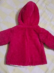 Kids Fur Hooded Winter Jacket