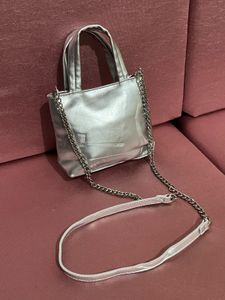 Chic Silver Mini Handbag