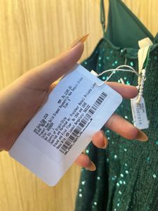 Sparkling Green Sequin Mini Dress