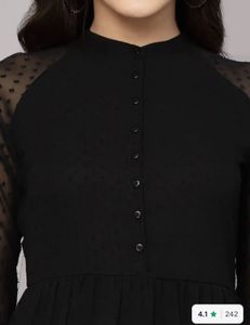 Elegant Black Tiered Dress
