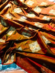 Authentic 100% Pure Mulberry Silk Banarasi