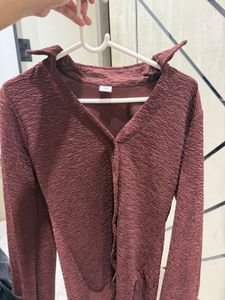 Chic Textured Button-Up shirt