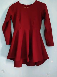 flare dress with full sleeves