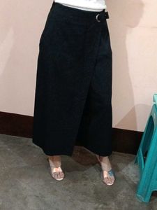Black Wide Leg Culottes