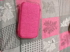Sparkling Red Beaded Clutch Bag