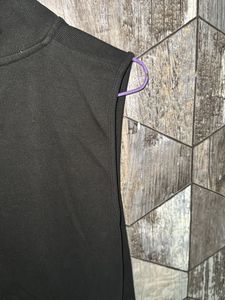 Sleek Black Sleeveless Mini Dress