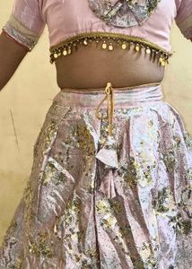 ✨ Premium Pink Sequin Lehenga Set | Party Wear | G