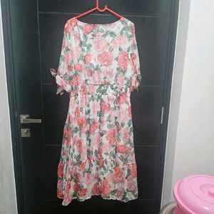 Floral Print Midi Dress