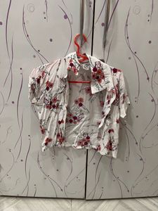 Floral Print Short Sleeve Shirt