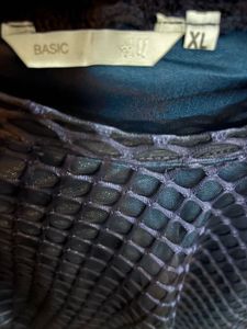 Stylish Navy Blue Sheer Net crop Top