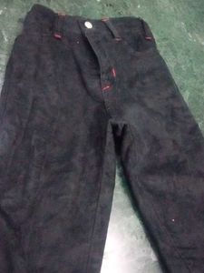Boy Pant Fabric Velvet Black