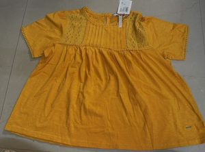 Lee cooper Vibrant Yellow Embellished Tunic