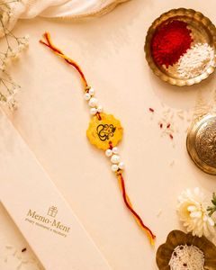 Handmade Rakhi with Ganesha Charm